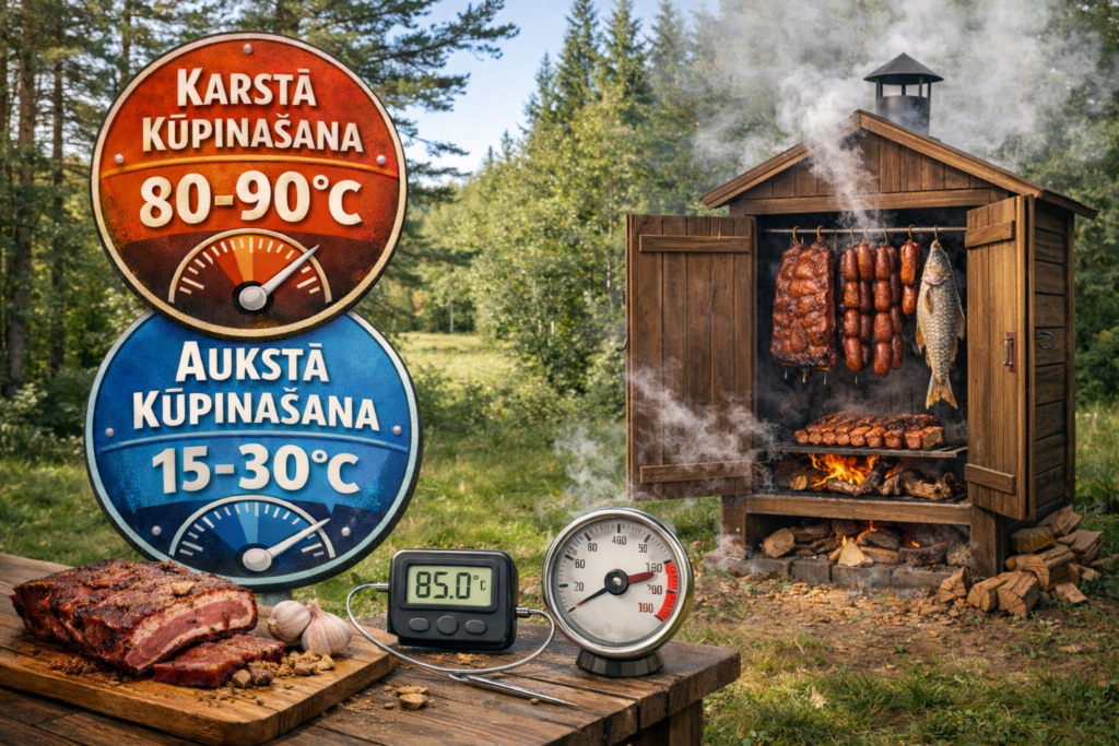 Ideālais kūpināšanas temperatūras režīms iesācējiem